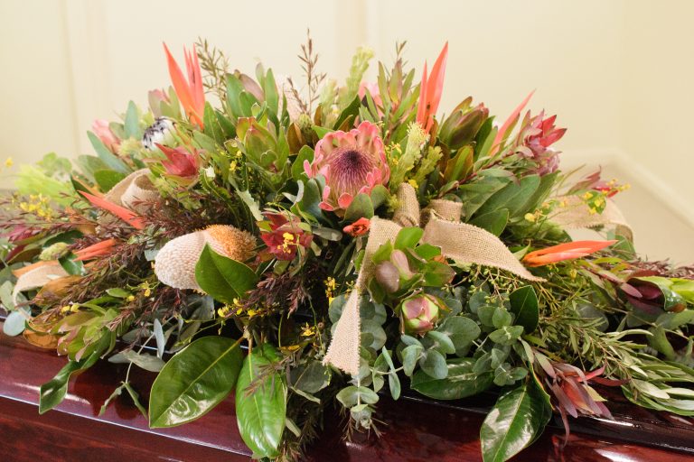 funeral flower arrangement